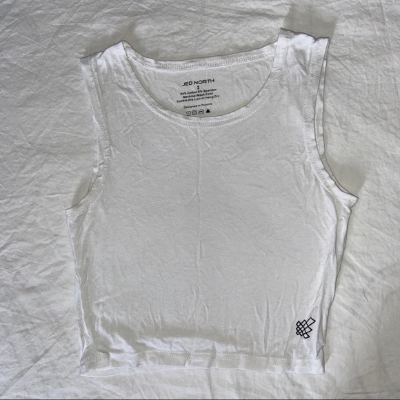 White Jed North Crop Tank - Picture 1 of 1
